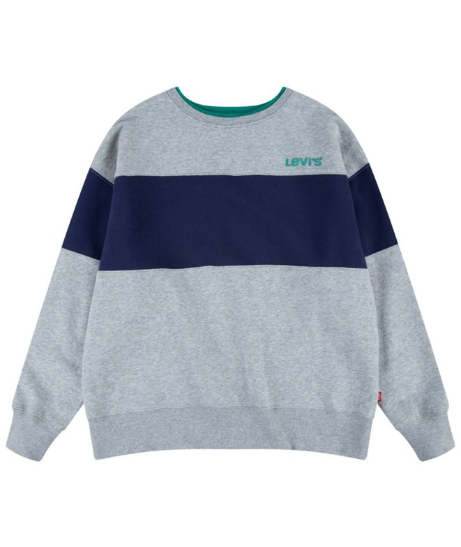 Sudadera Levi's Colorblock Crewneck Boy Grey