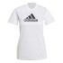 Camiseta de training adidas Primeblue D2M Logo Sport W White/Black