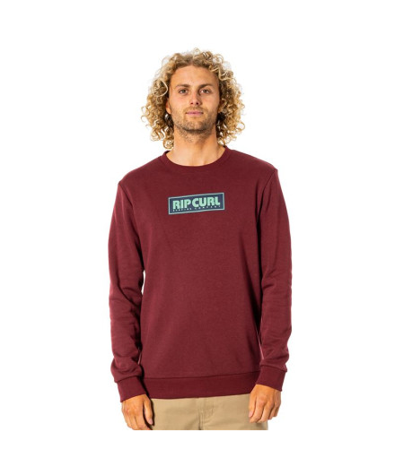 Sudadera Rip Curl Surf Revival Box M Dark red