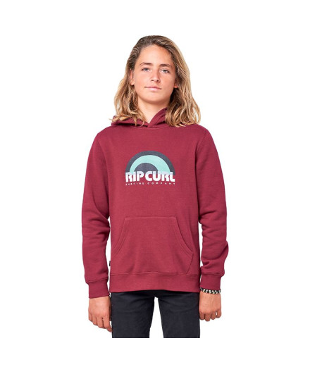Sudadera con capucha Rip Curl Mama Pop Boy Dark red