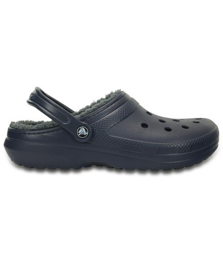 Zuecos Crocs Classic Lined Clog U Dark Blue