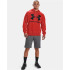 Sudadera con capucha Under Armour Fleece Rival Big Logo M Radiant Red