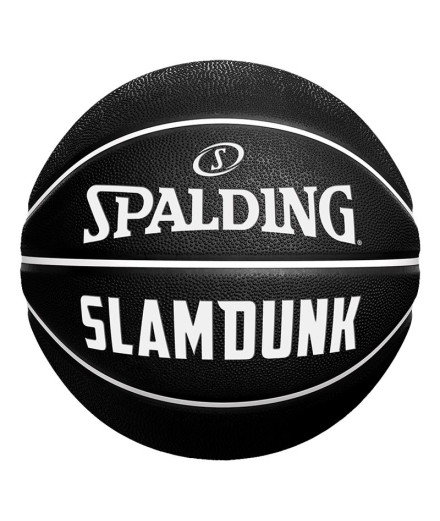 Balón de baloncesto Spalding Slam Dunk Sz.7 Black White