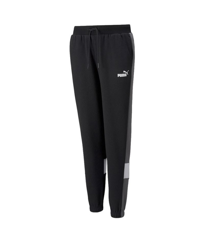 Pantalón largo Puma ESS+ Colorblock Boy Black