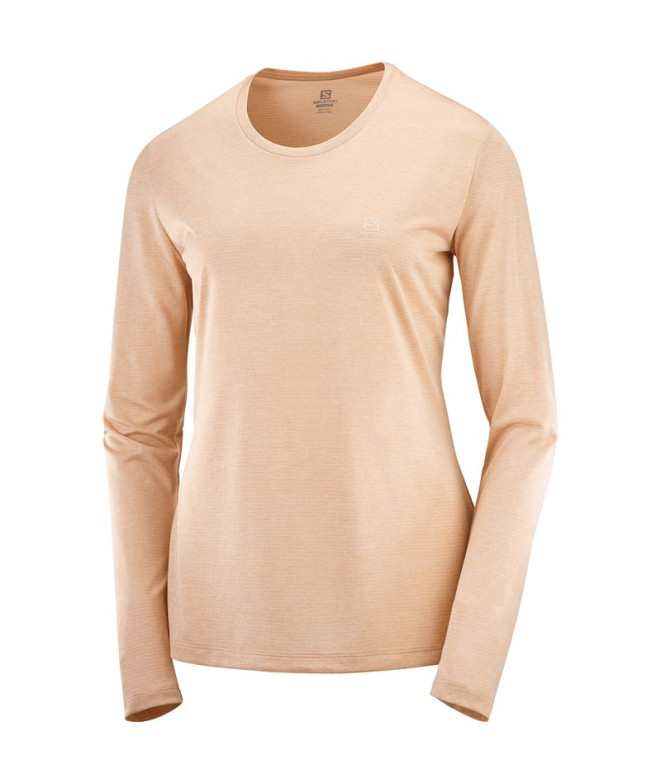 Camiseta de senderismo Salomon Agile W Pink