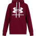 Sudadera con capucha Under Armour Fleece Rival W Dark Red