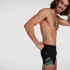 Bañador de Natación speedo Allover V Cut Aquashort M negro