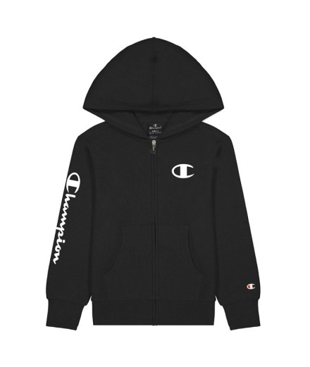 Chaqueta Champion Full Zip Logo Boy Black