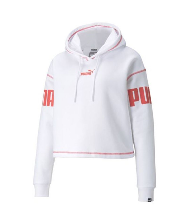 Sudadera Puma Power Hoodie Fl W White