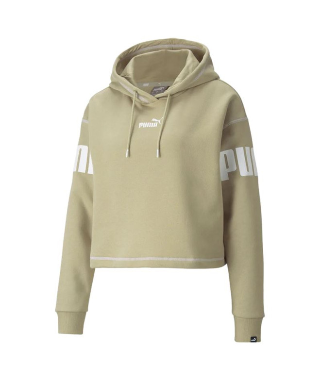 Sudadera Puma Power Hoodie Fl W Green