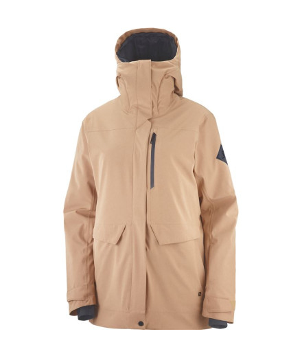 Chaqueta de esquí Salomon Stance Cargo W Pink