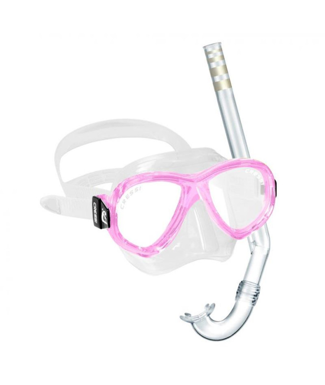 Kit de snorkel Cressi Sub Perla Junior Rosa...