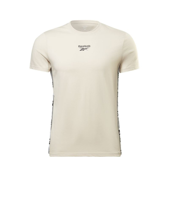 Camiseta de trainning Reebok Identity Tape M Beige