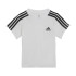 Conjunto adidas 3 Bandas Kids White