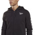Chaqueta de chándal Reebok Identity Tape FZ M Black