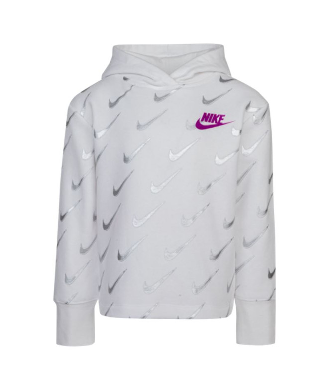 Sudadera Nike Kids Printed D Girl White Niña