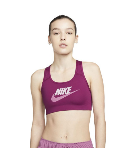 Sujetador deportivo Nike Dri-FIT Swoosh W Sangria