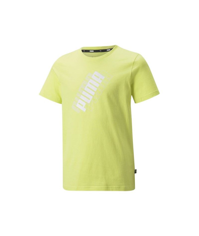 Camiseta Puma Power Logo Boys Green