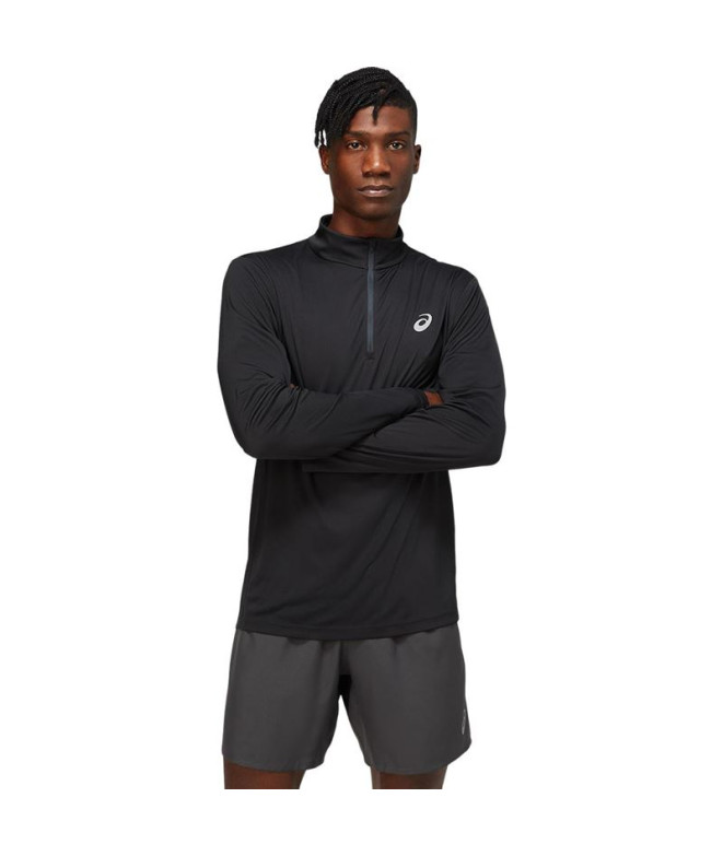 Camiseta ASICS Core 1/2 Cremallera M Black
