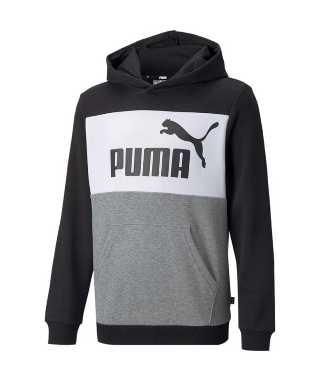 Sudadera Puma Essential Colorblock Boys Black