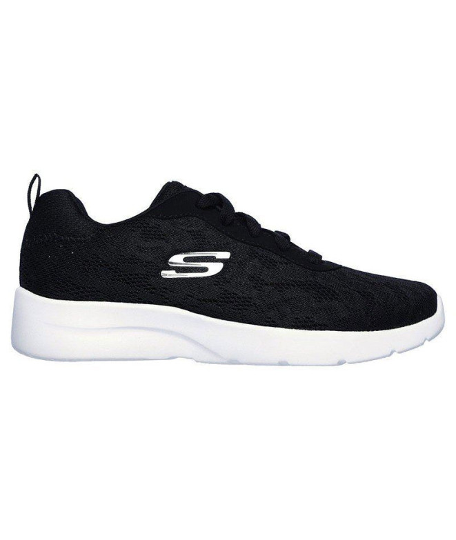 Zapatillas Skechers Floral Mesh Lace Up W Black
