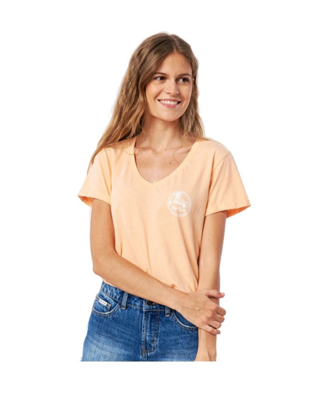 Camiseta Rip Curl Re-Entry W Orange