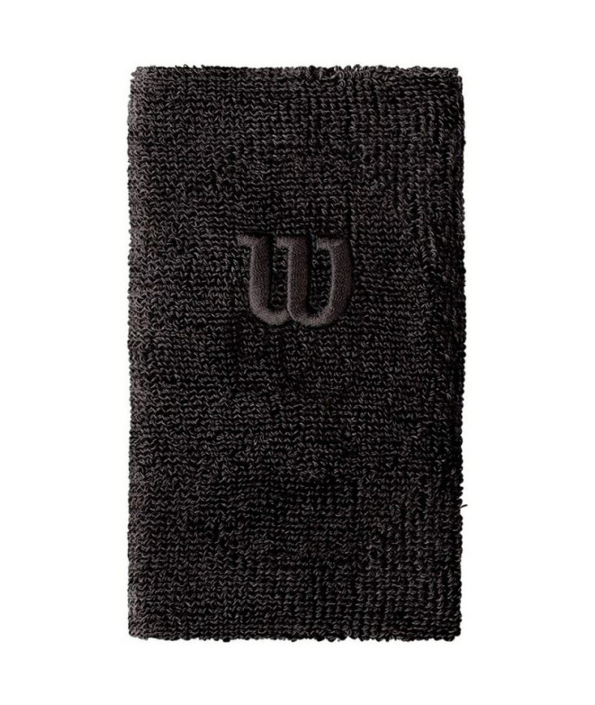 Muñequera Wilson Extra Wide Black