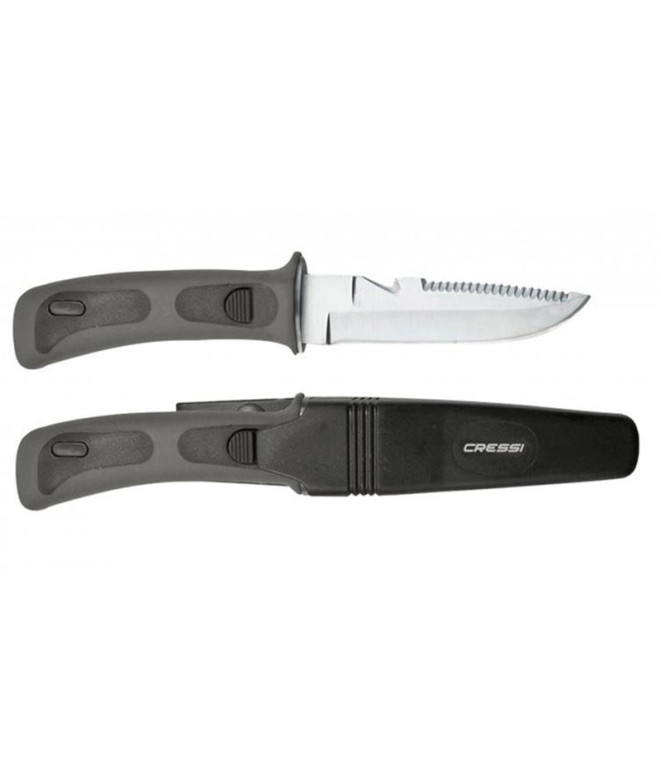 Cuchillo de pesca submarina Cressi Sub Vigo Black