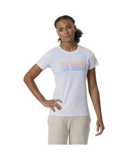 Camiseta New Balance Essentials Celebrate W White