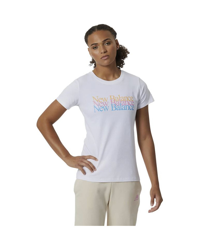 Camiseta New Balance Essentials Celebrate W White