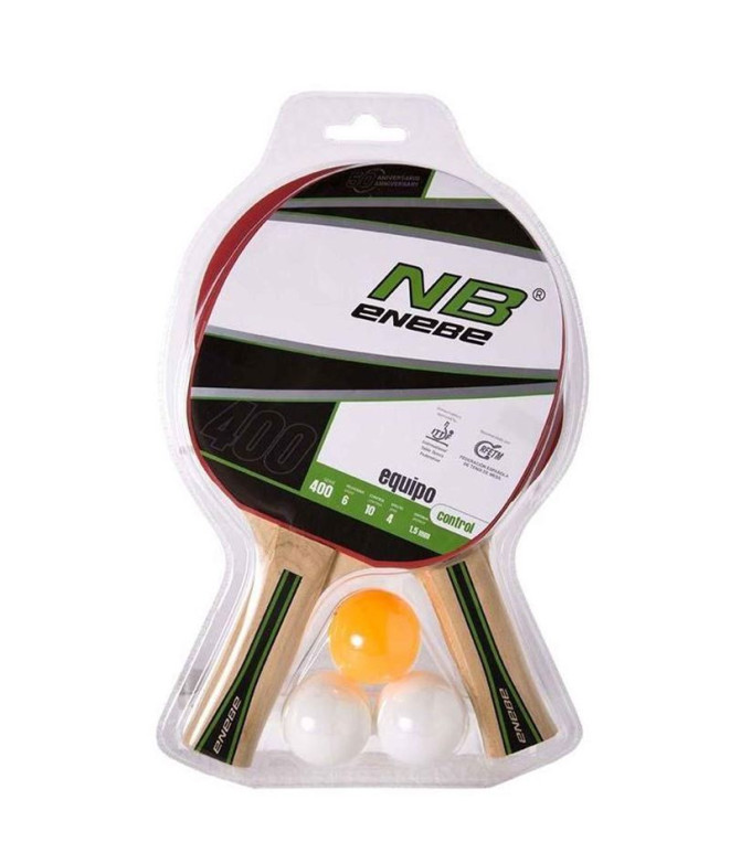 Set 2 Palas + 3 Pelotas de Ping Pong Enebe Team...