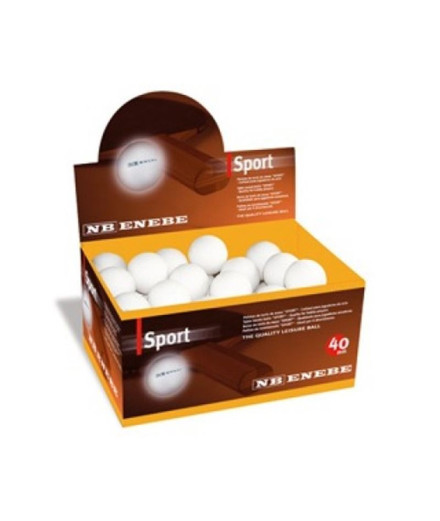 Caja de 60 pelotas de Ping Pong Enebe Match White