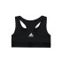 Top sujetador de fitness adidas Sports Single Jersey Fitted Girl Black