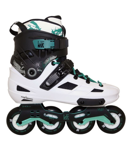 Patines en línea KRF Freeskate Angel 4x80 Blanco/Verde