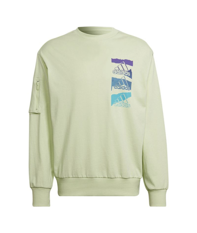 Sudadera adidas Essentials Brandlove Green