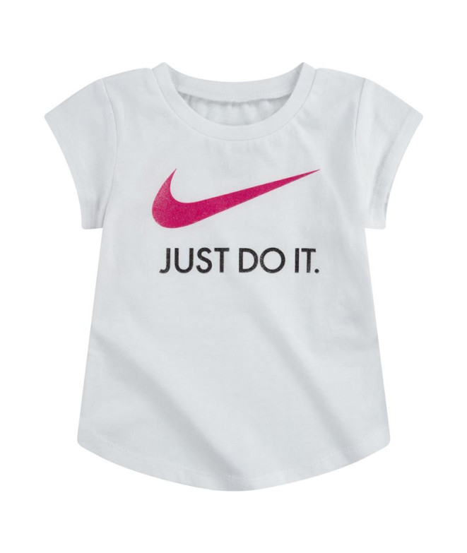 Camiseta Nike Swoosh JDI Niña Blanco