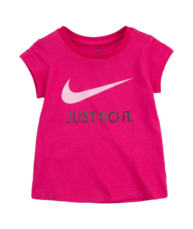 Camiseta Nike Swoosh JDI Niña Fucsia