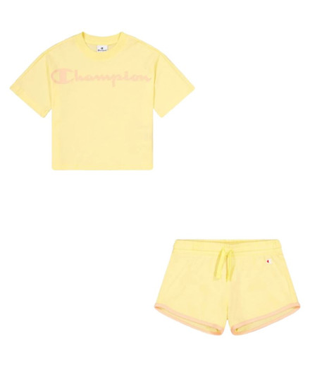Set Champion 4Cotton T-Shirt and Shorts Niña YW