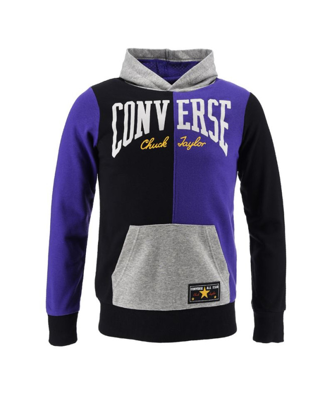 Sudadera Converse Throwback Split Block Bk Niño