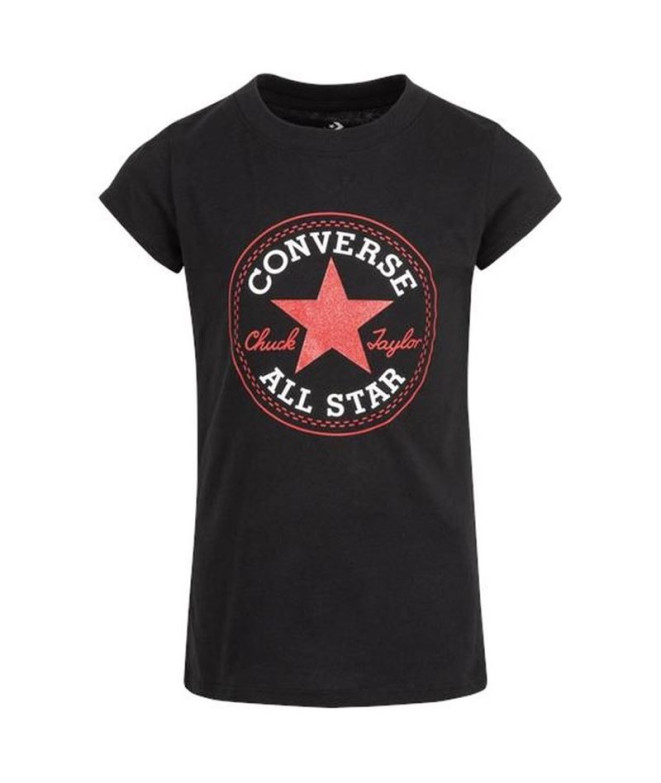 Camiseta Converse Timeless Chick Patch Niña BK