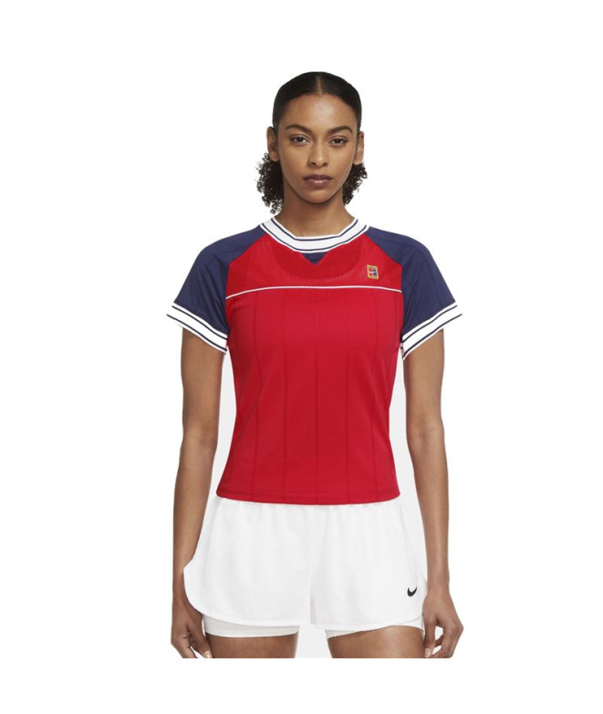 Camiseta de tenis Nike Court Dri-Fit Slam Mujer...