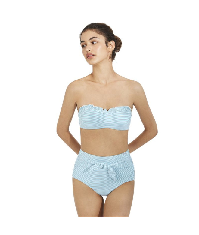 Top bikini Ysabel Mora Bandeau Rayas Copa B