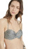 Bikini Ysabel Mora Bandeau Animal Print Push-Up Copa B