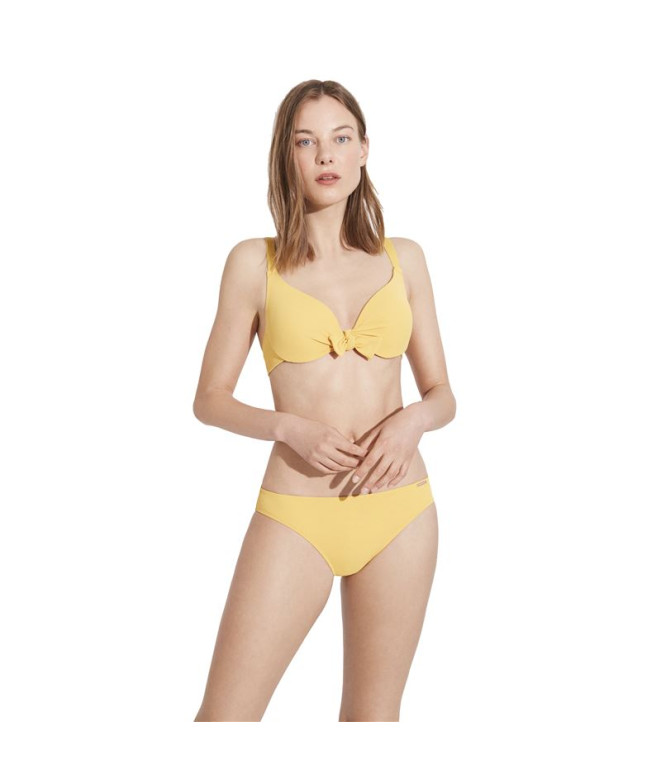 Braga bikini Ysabel Mora Liso Amarillo