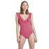 Bañador Ysabel Mora Reductor Volante Copa B Fucsia