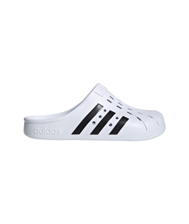 Zueco adidas Adilette White/Black