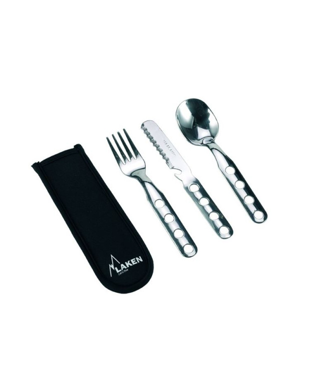 Set de Cubiertos Laken 3 Piezas + Funda