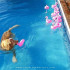 Flotador portavasos Swim Essentials Pink Flamingo 17 cm