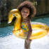 Flotador Swim Essentials Gold Swan Glitter 70 cm