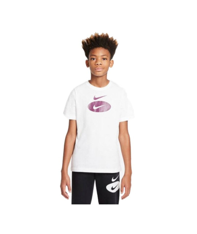 Camiseta de manga corta Nike Sportswear Niño White